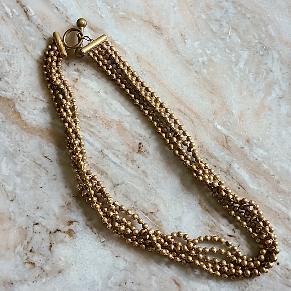 Vintage Jewelry Art Deco Brass Ball Chain Necklace Poshmark